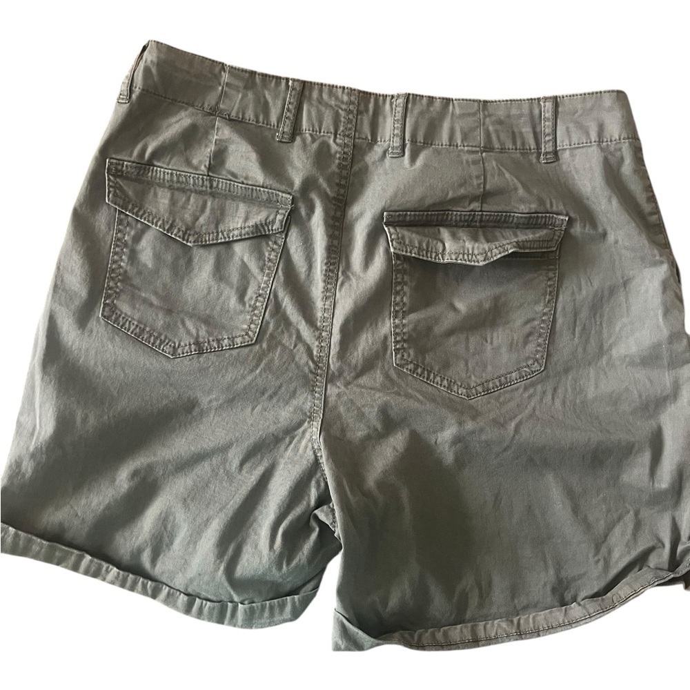 Women's Olive Green Shorts - Picture 3 of 4